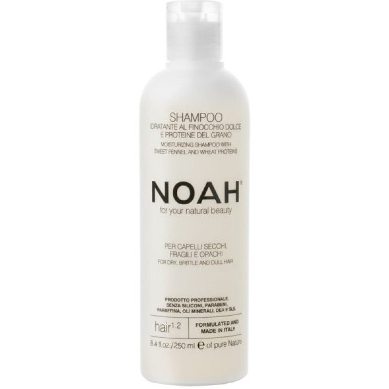 1.2. Moisturizing Shampoo With Sweet Fennel And Wheat Protein Šampūnas sausiems ir lūžinėjantiems plaukams, 250 ml – papildomas vaizdas 1