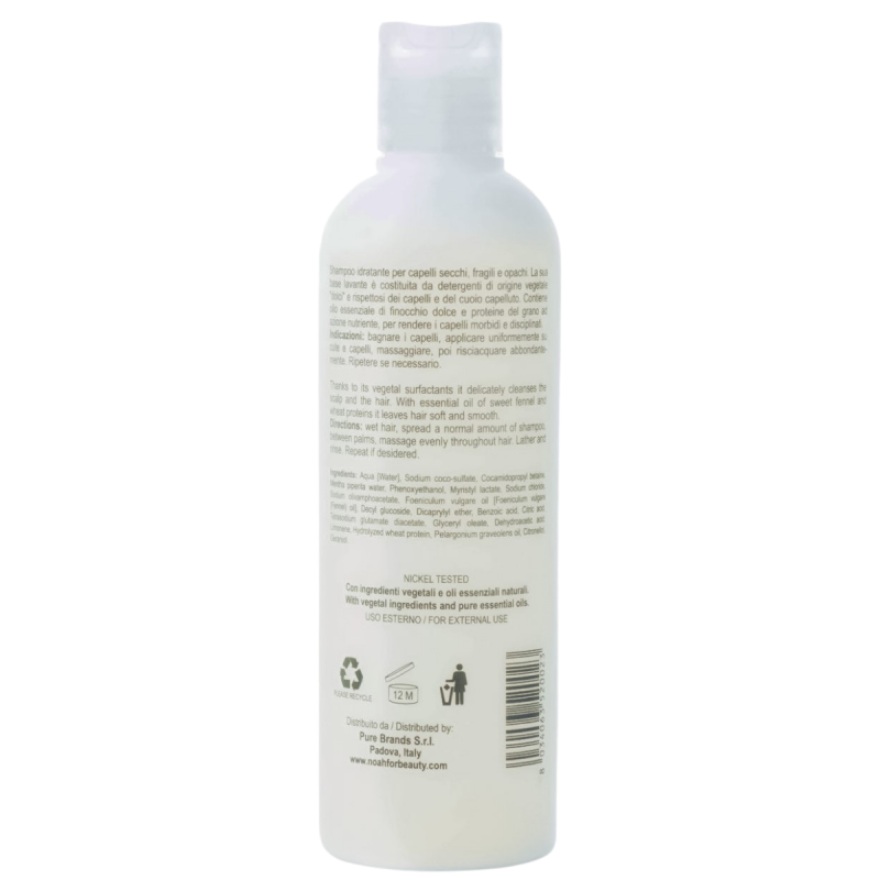 1.2. Moisturizing Shampoo With Sweet Fennel And Wheat Protein Šampūnas sausiems ir lūžinėjantiems plaukams, 250 ml – papildomas vaizdas 2