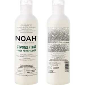 1.7. Shampoo With Black Peper And Pepermint Plaukus stiprinantis šampūnas silpniems, slenkantiems plaukams, 250 ml