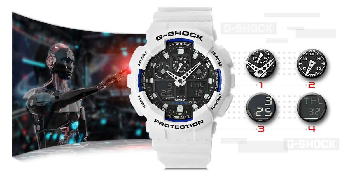 Vyriškas laikrodis CASIO GA-100B-7AER - Image 10