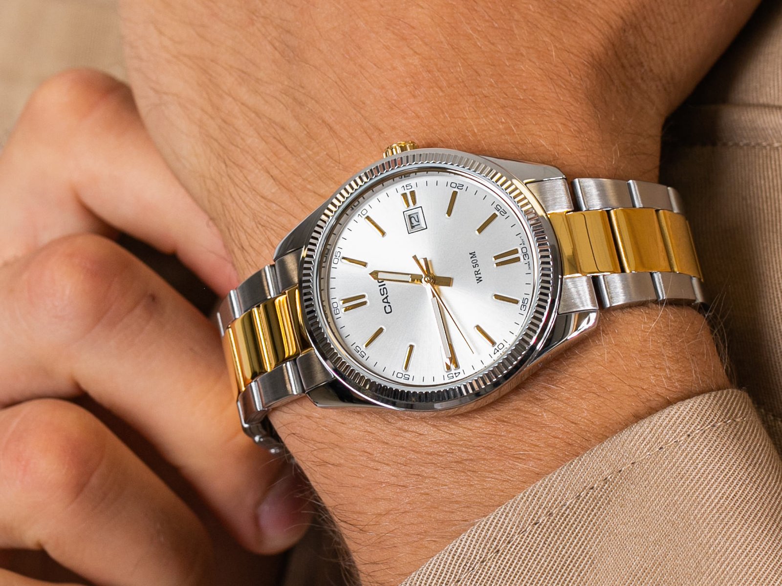 CASIO VYRIŠKAS LAIKRODIS MTP-1302SG-7AV (zd072e) + DĖŽUTĖ - Image 5