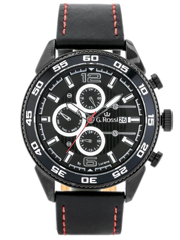 G. ROSSI LAIKRODIS - E7131A-1A3 - IŠSKIRTINIS (zg287c) + DĖŽUTĖ