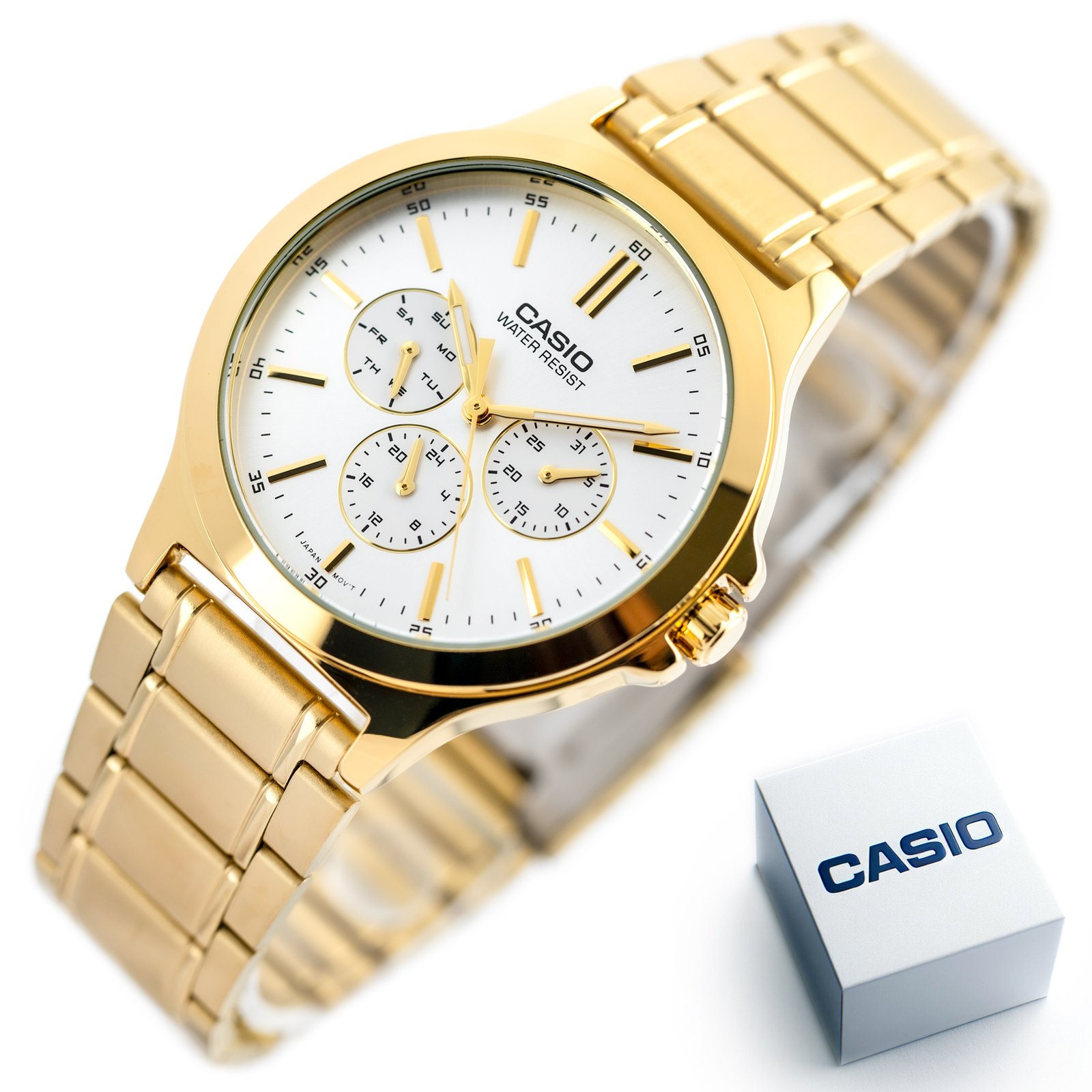 VYRIŠKAS LAIKRODIS CASIO MTP-V300G-7A (zd091a) + DĖŽUTĖ - Image 10