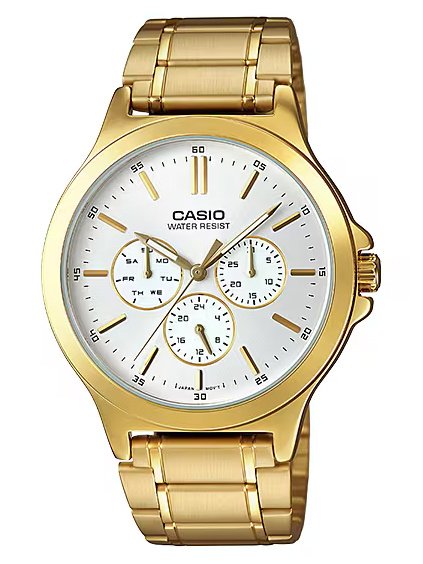 VYRIŠKAS LAIKRODIS CASIO MTP-V300G-7A (zd091a) + DĖŽUTĖ