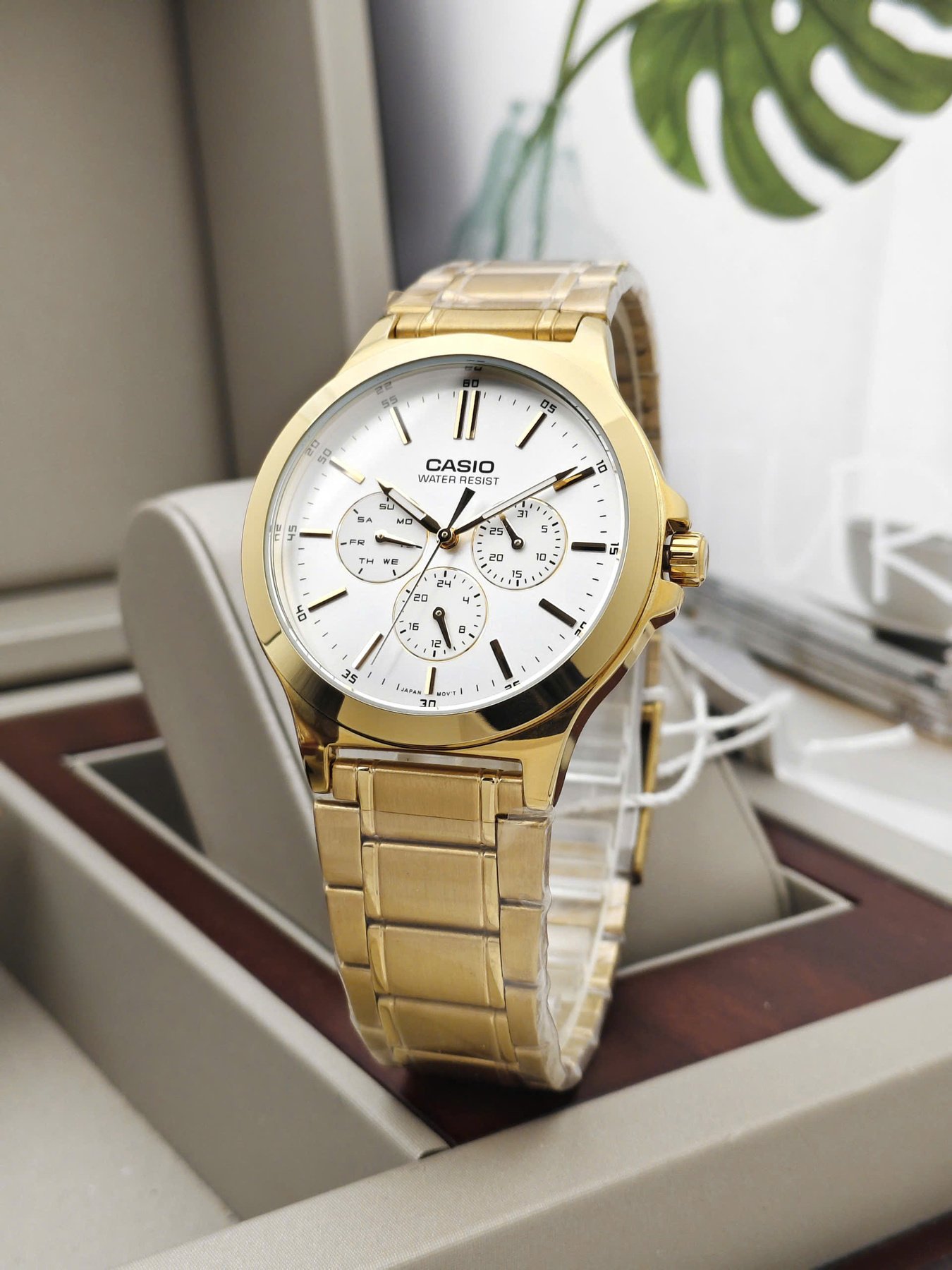 VYRIŠKAS LAIKRODIS CASIO MTP-V300G-7A (zd091a) + DĖŽUTĖ - Image 5