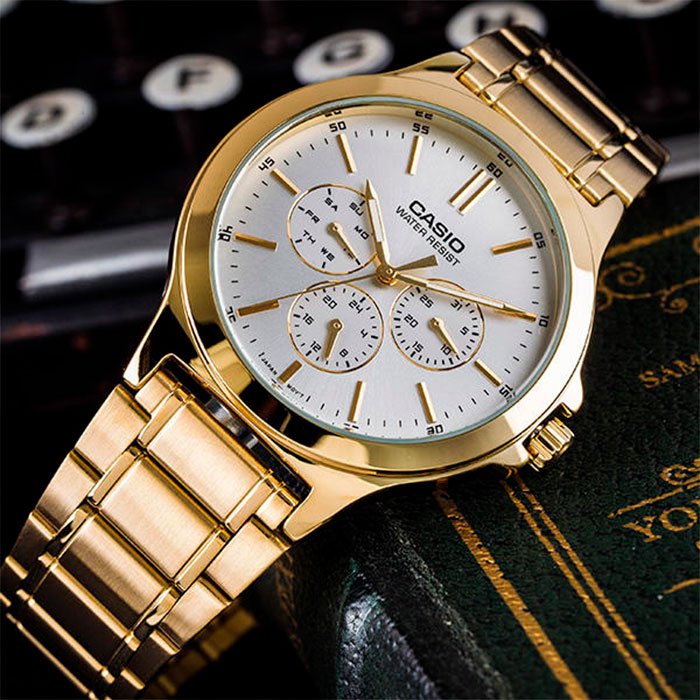 VYRIŠKAS LAIKRODIS CASIO MTP-V300G-7A (zd091a) + DĖŽUTĖ - Image 7