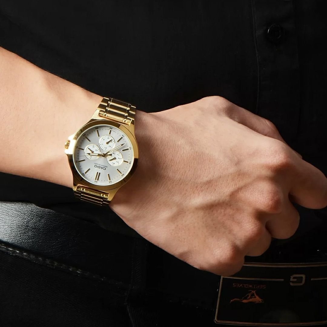 VYRIŠKAS LAIKRODIS CASIO MTP-V300G-7A (zd091a) + DĖŽUTĖ - Image 6