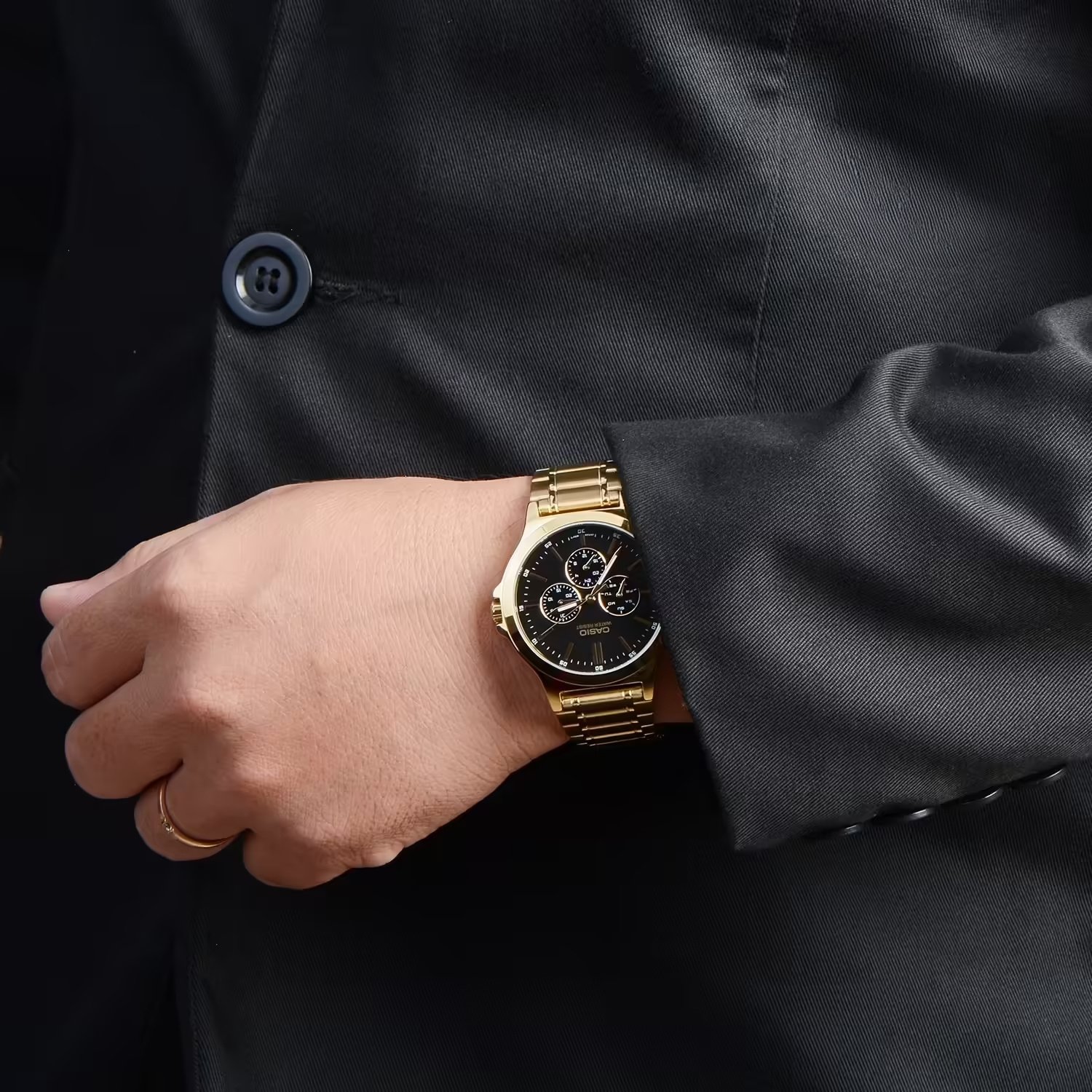 CASIO MTP-V300G 1A VYRIŠKAS LAIKRODIS (zd091b) + DĖŽUTĖ - Image 9