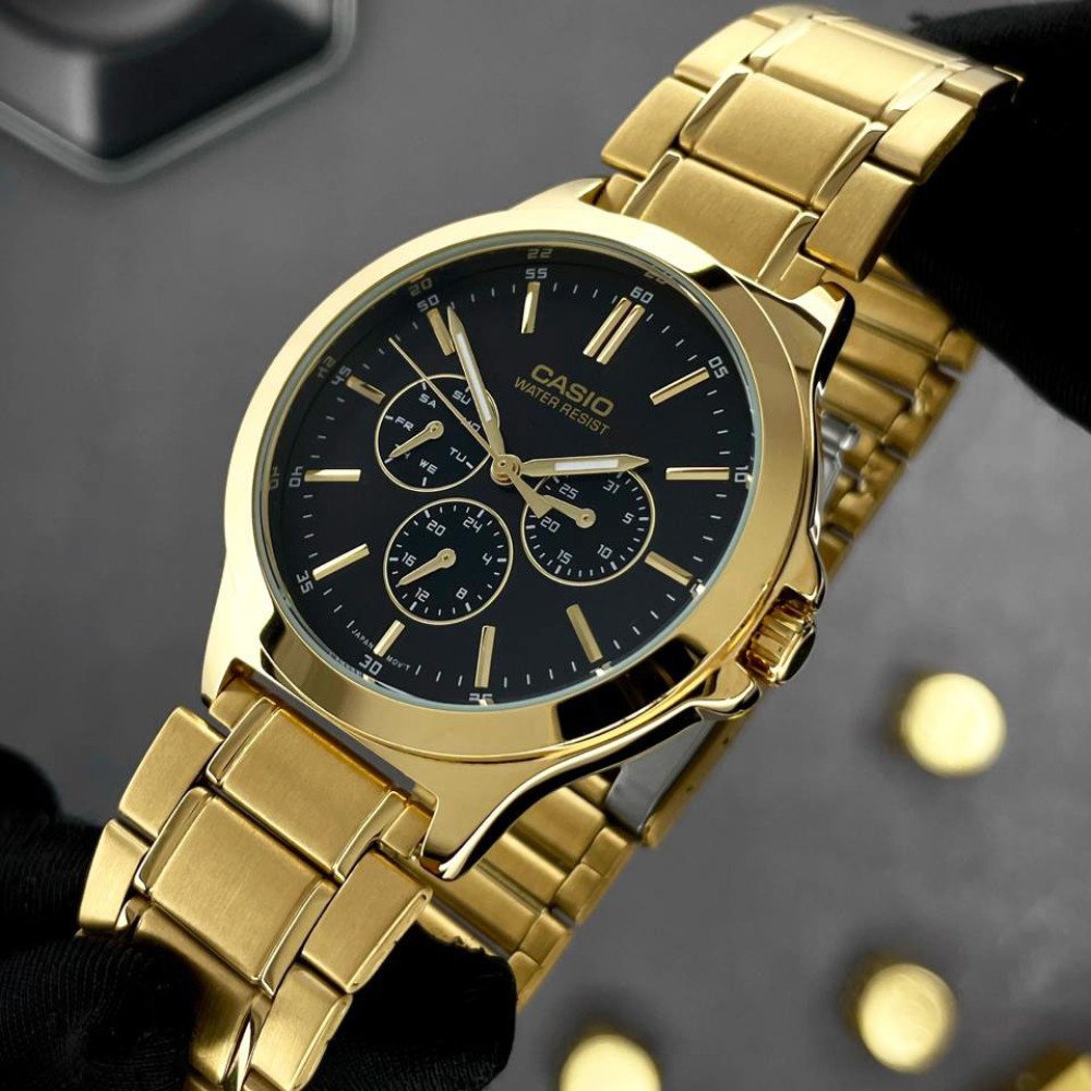 CASIO MTP-V300G 1A VYRIŠKAS LAIKRODIS (zd091b) + DĖŽUTĖ - Image 6
