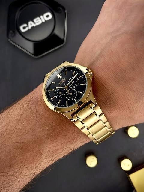 CASIO MTP-V300G 1A VYRIŠKAS LAIKRODIS (zd091b) + DĖŽUTĖ - Image 7