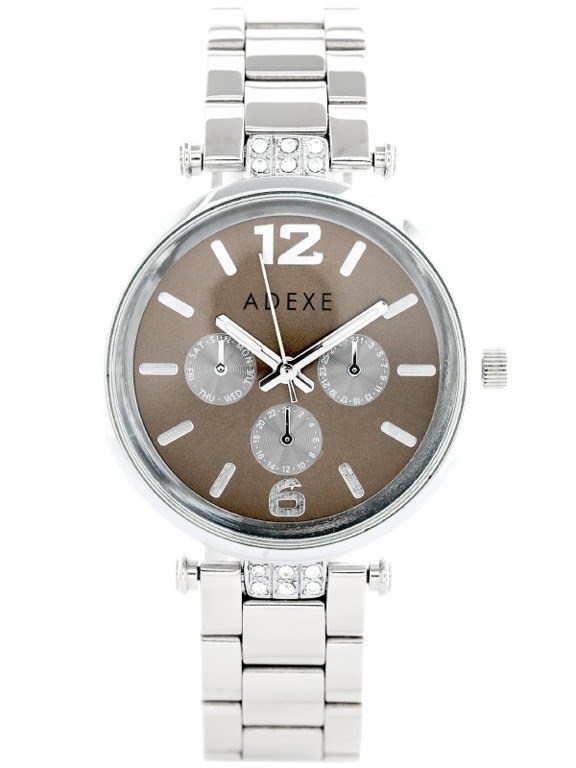 Moteriškas laikrodis Adexe ADX-1161B-3A – rudas ciferblatas