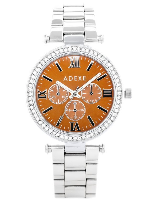 Moteriškas laikrodis Adexe ADX-1396B-4A – rudas ciferblatas