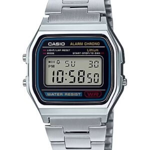 VYRIŠKI LAIKRODIS CASIO A158WA-1D VINTAGE RETRO + DĖŽUTĖ