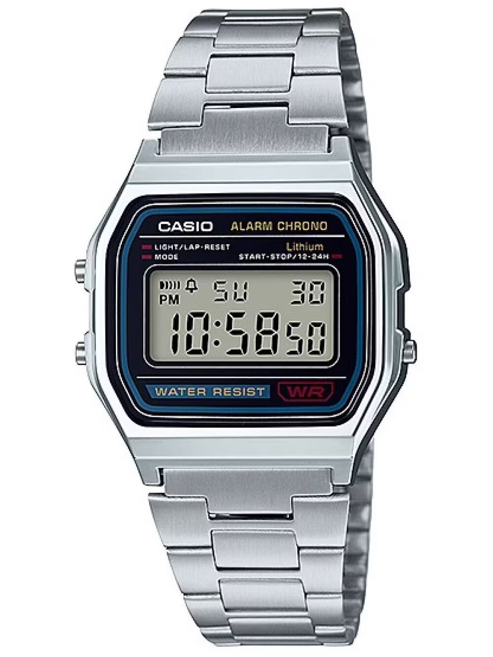 VYRIŠKI LAIKRODIS CASIO A158WA-1D VINTAGE RETRO + DĖŽUTĖ