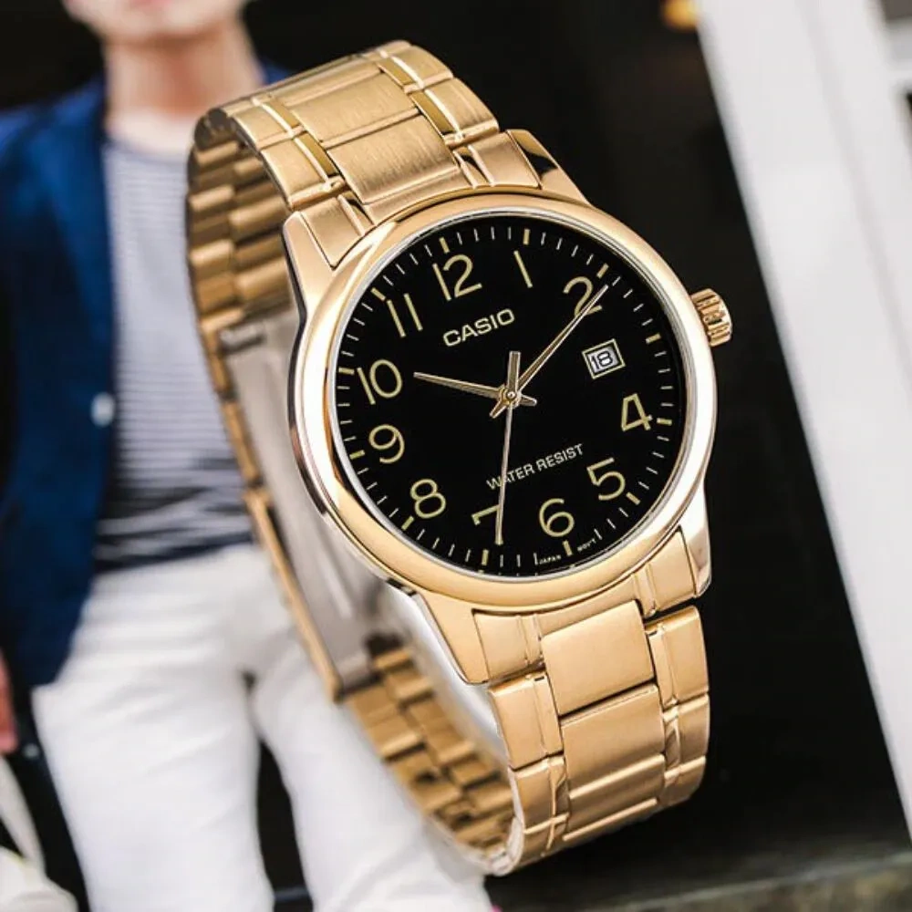 CASIO VYRIŠKAS LAIKRODIS MTP-V002G-1B (zd103a) + DĖŽUTĖ - Image 8
