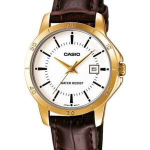 CASIO LTP-V004GL-7A MOTERŲ LAIKRODIS (zd569c) + DĖŽUTĖ