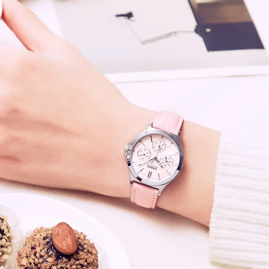 CASIO LTP-V300L-4A MOTERŲ LAIKRODIS (zd581b) + DĖŽUTĖ - Image 10