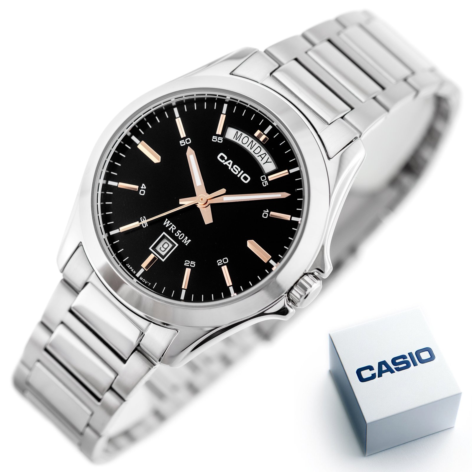 VYRIŠKI LAIKRODIS CASIO MTP-1370D-1A2V (zd025a) + DĖŽUTĖ - Image 12