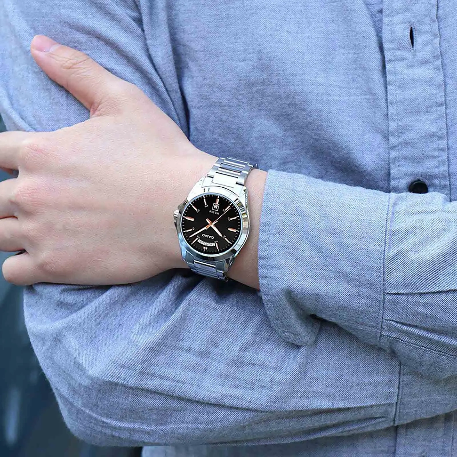 VYRIŠKI LAIKRODIS CASIO MTP-1370D-1A2V (zd025a) + DĖŽUTĖ - Image 7