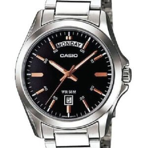 VYRIŠKI LAIKRODIS CASIO MTP-1370D-1A2V (zd025a) + DĖŽUTĖ