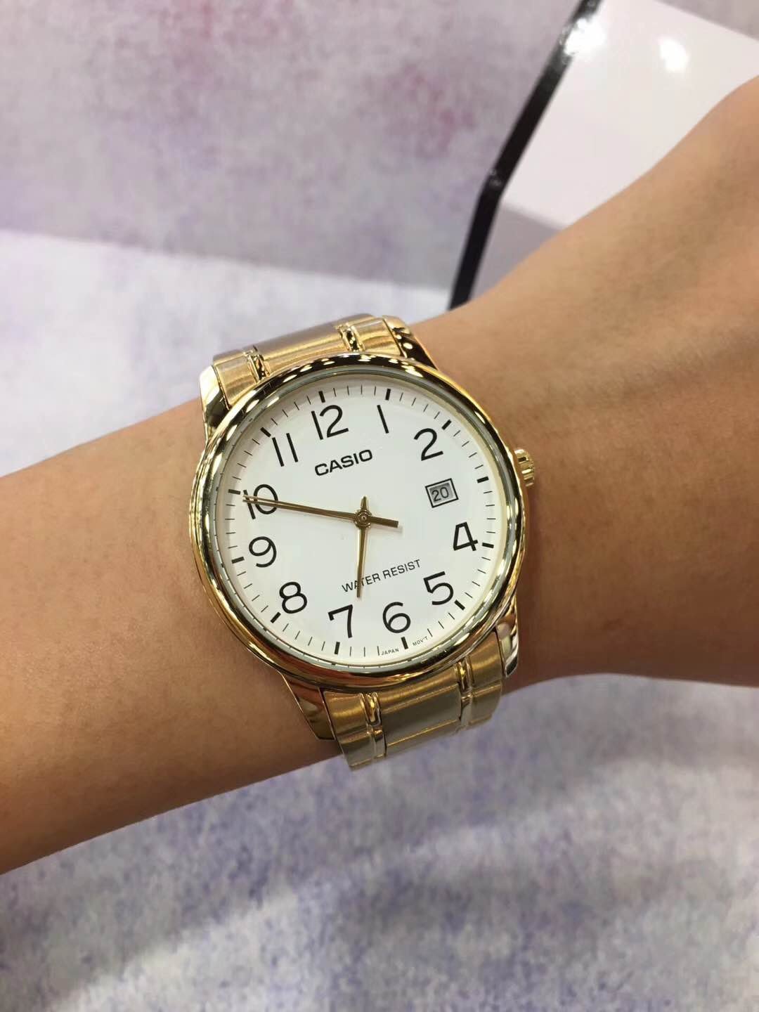 CASIO VYRIŠKAS LAIKRODIS MTP-V002G-7B2UDF (zd103b) + DĖŽUTĖ - Image 4