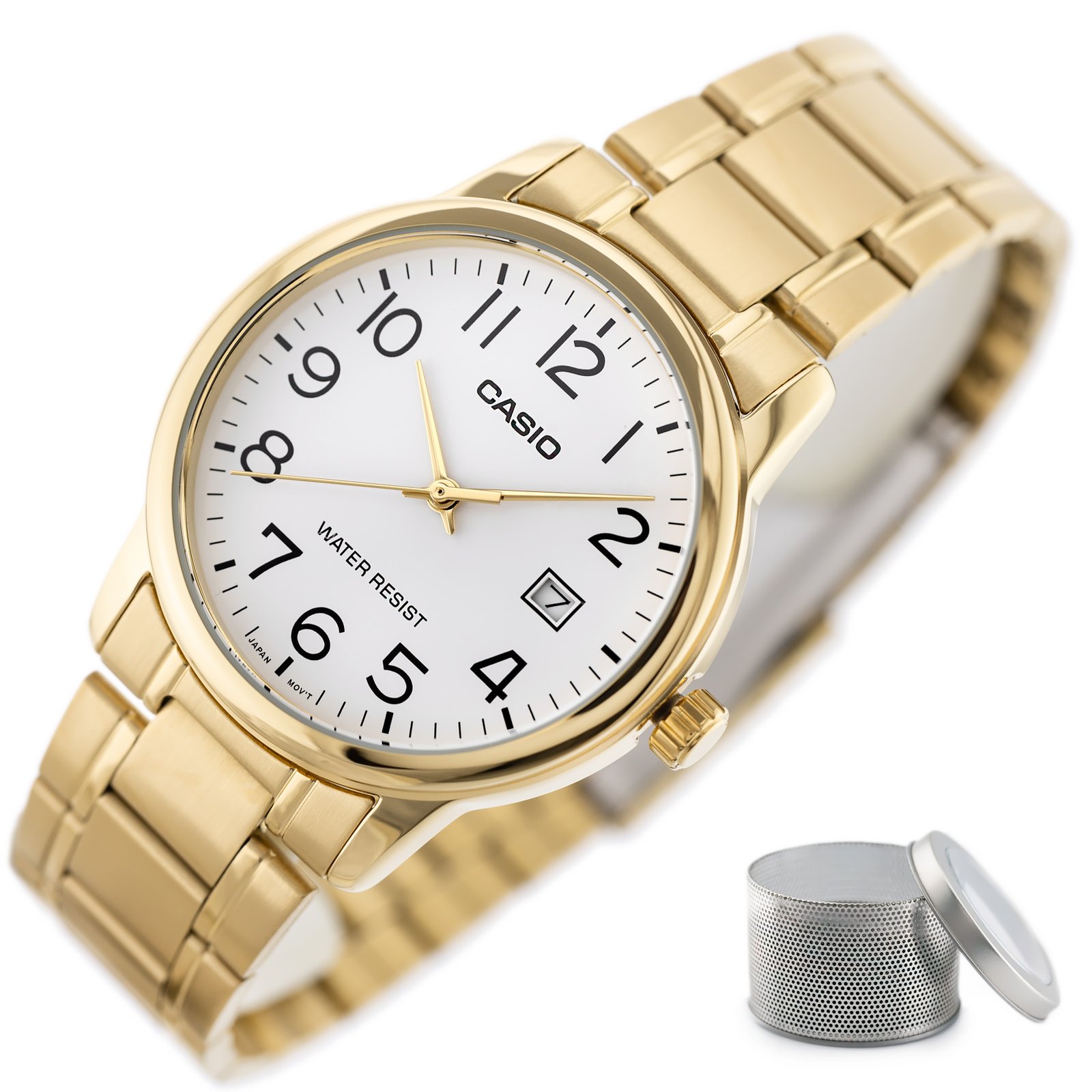 CASIO VYRIŠKAS LAIKRODIS MTP-V002G-7B2UDF (zd103b) + DĖŽUTĖ - Image 6