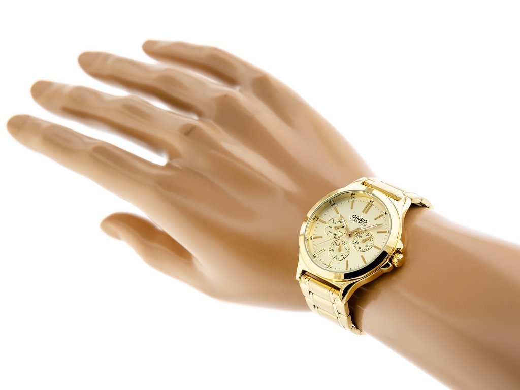 VYRIŠKAS LAIKRODIS CASIO MTP-V300G-9AUDF (zd091c) + DĖŽUTĖ - Image 5