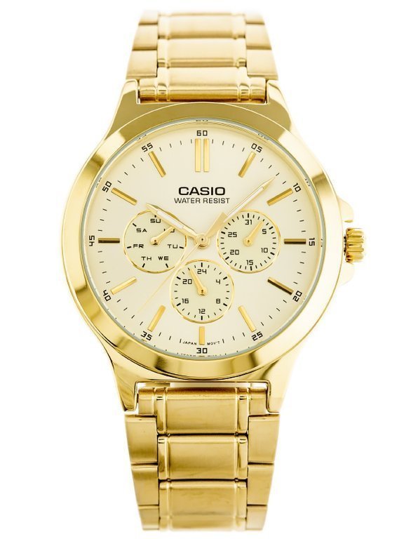 VYRIŠKAS LAIKRODIS CASIO MTP-V300G-9AUDF (zd091c) + DĖŽUTĖ