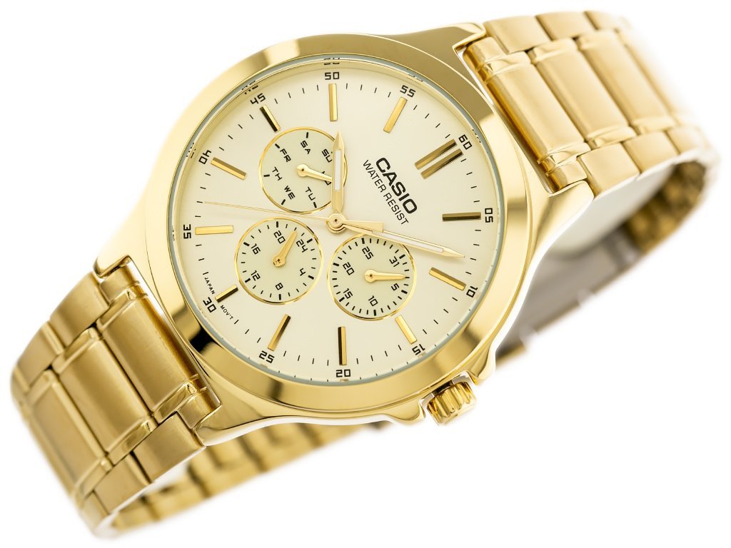 VYRIŠKAS LAIKRODIS CASIO MTP-V300G-9AUDF (zd091c) + DĖŽUTĖ - Image 2