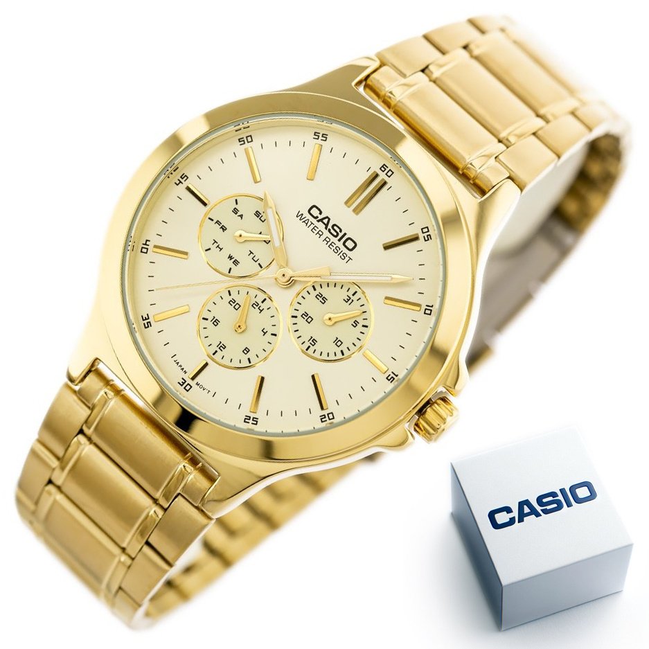 VYRIŠKAS LAIKRODIS CASIO MTP-V300G-9AUDF (zd091c) + DĖŽUTĖ - Image 9