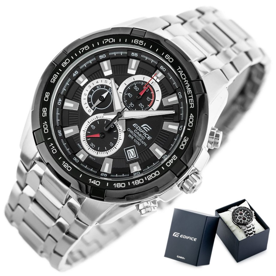 CASIO EDIFICE VYRIŠKAS LAIKRODIS EFR-539D-1A – 10 ATM (zd114a) + DĖŽUTĖ - Image 8