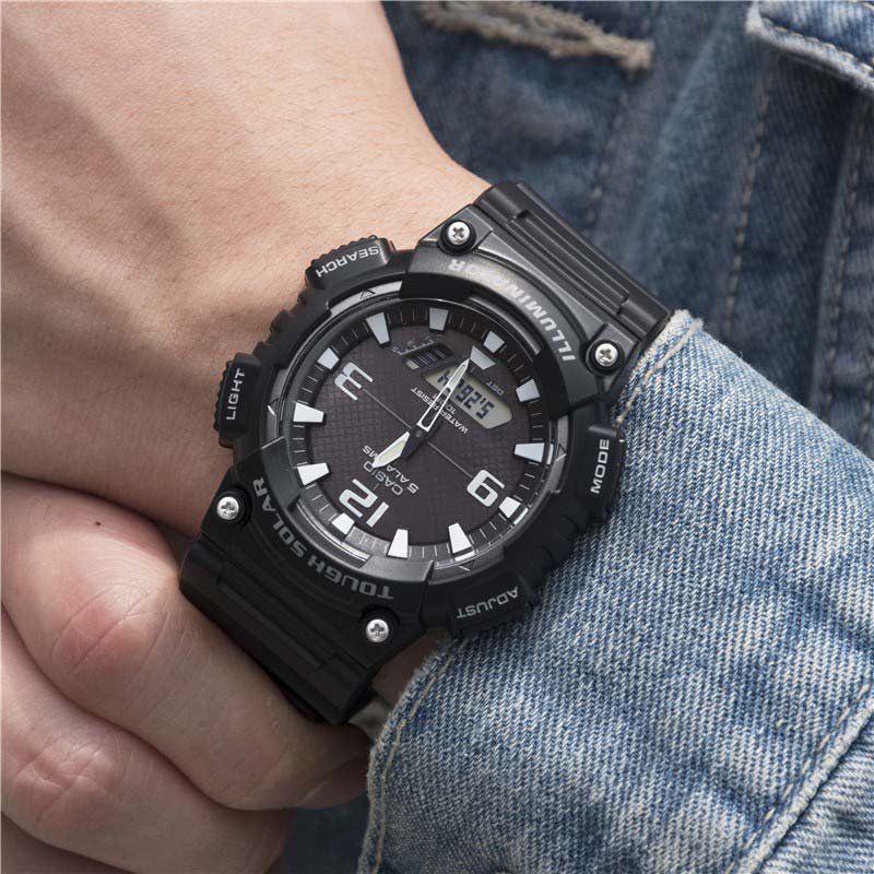 CASIO VYRIŠKAS LAIKRODIS AQ-S810W-1AV (zd044h) – SAULĖS ENERGIJA + DĖŽUTĖ - Image 7