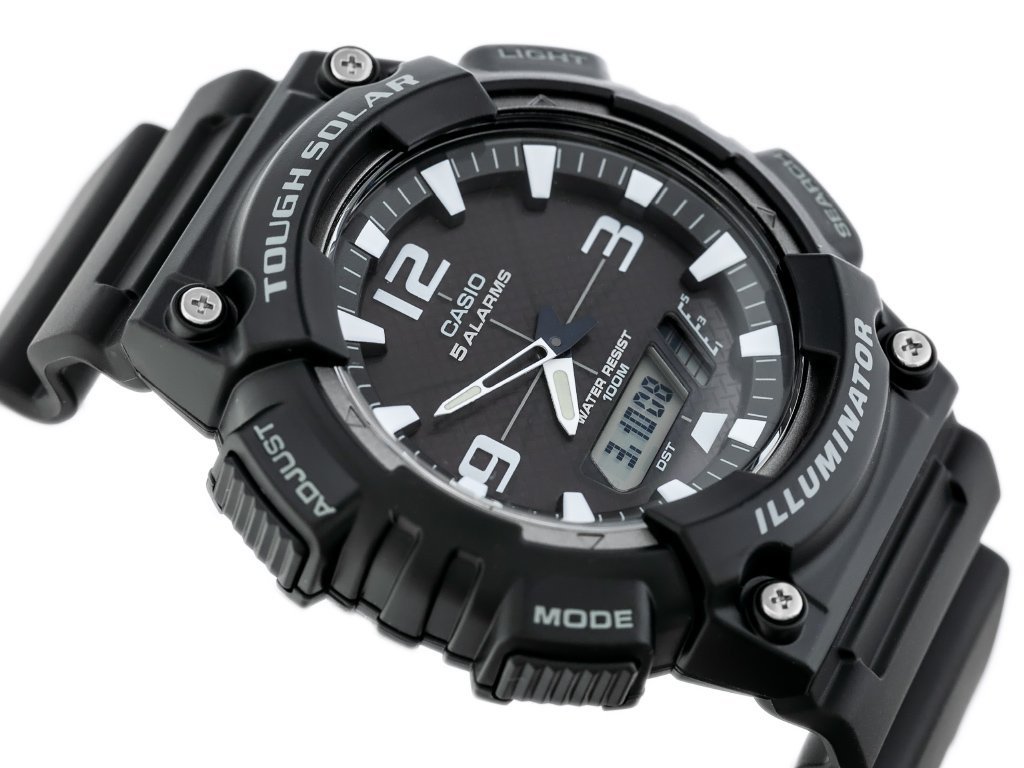 CASIO VYRIŠKAS LAIKRODIS AQ-S810W-1AV (zd044h) – SAULĖS ENERGIJA + DĖŽUTĖ - Image 3