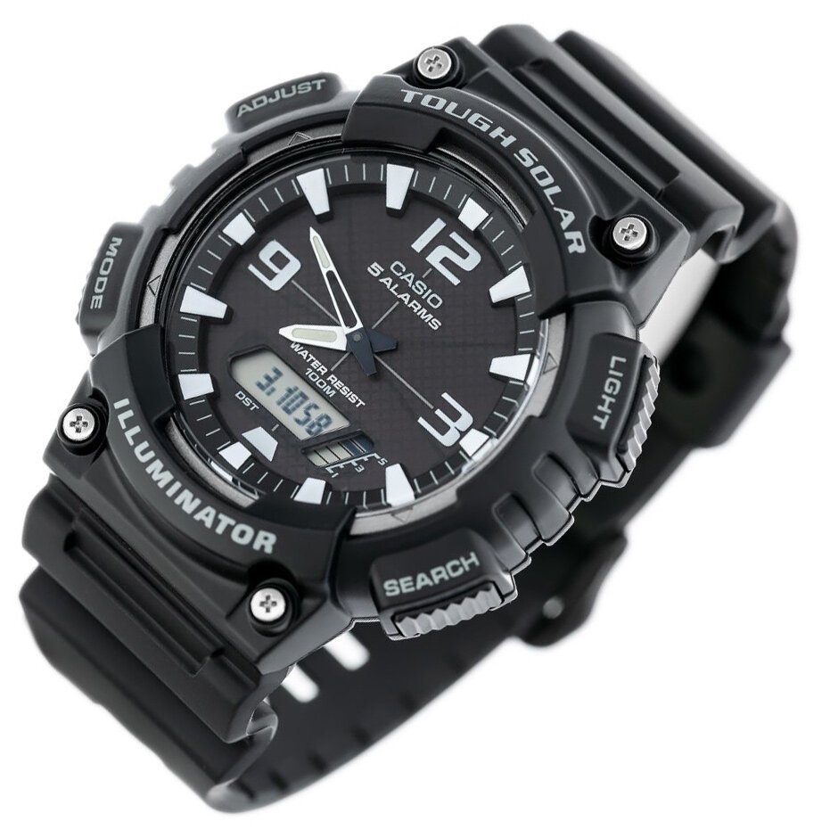 CASIO VYRIŠKAS LAIKRODIS AQ-S810W-1AV (zd044h) – SAULĖS ENERGIJA + DĖŽUTĖ - Image 2