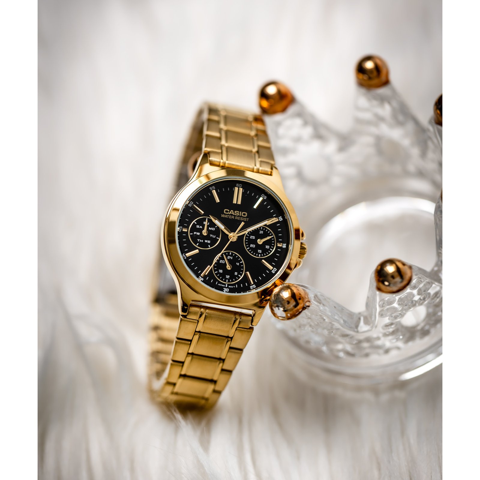 CASIO LTP-V300G-1AUDF MOTERŲ LAIKRODIS (zd566e) + DĖŽUTĖ - Image 6