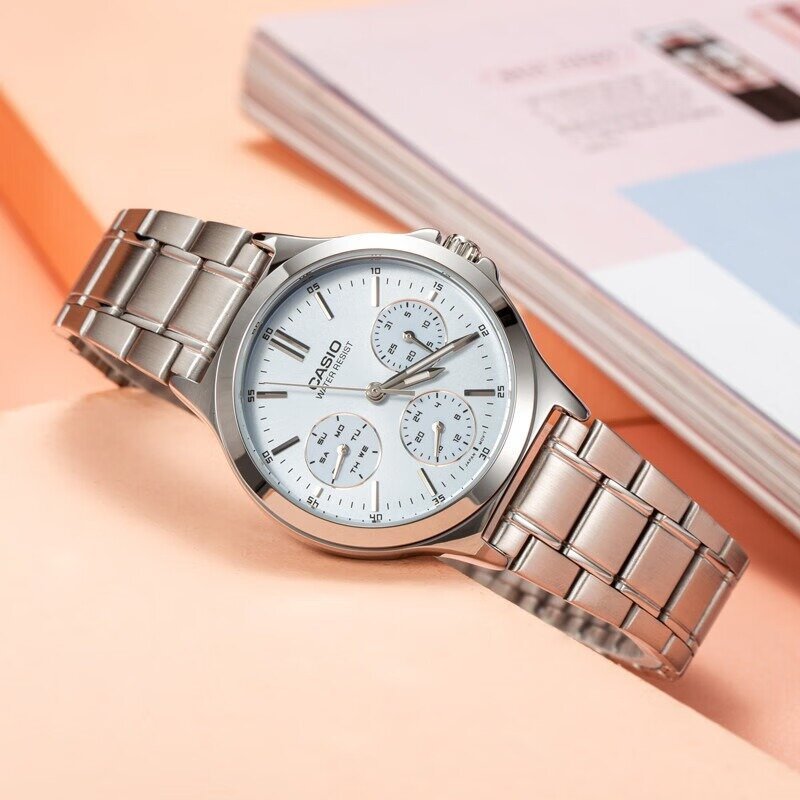 CASIO LTP-V300D-2AUDF MOTERŲ LAIKRODIS (zd566f) + DĖŽUTĖ - Image 5