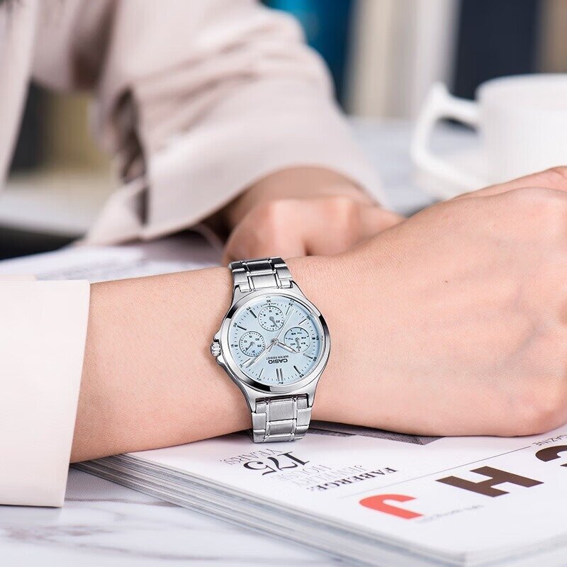 CASIO LTP-V300D-2AUDF MOTERŲ LAIKRODIS (zd566f) + DĖŽUTĖ - Image 9