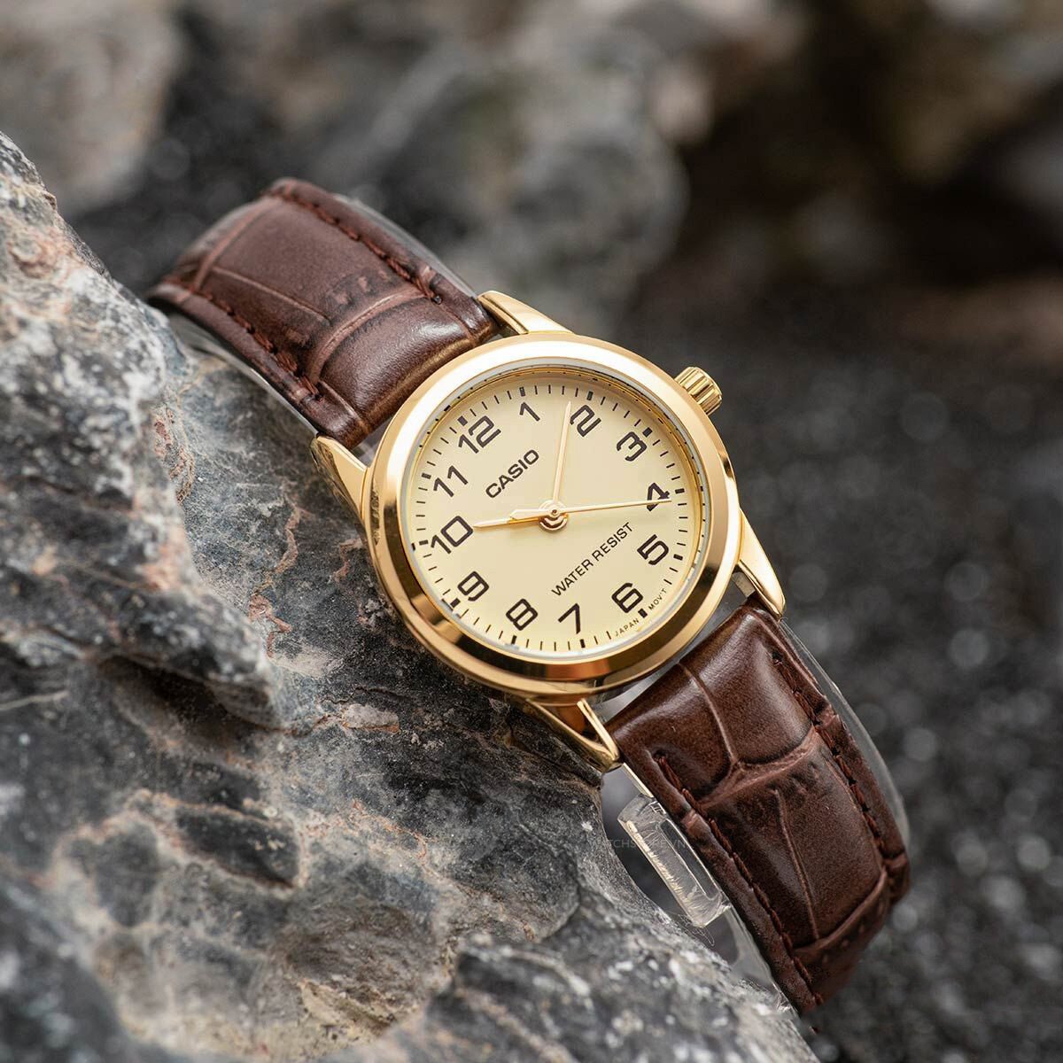 CASIO LTP-V001GL-9B MOTERŲ LAIKRODIS (zd588b) + DĖŽUTĖ - Image 9