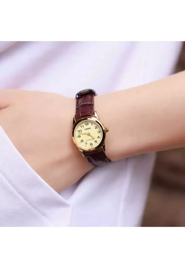 CASIO LTP-V001GL-9B MOTERŲ LAIKRODIS (zd588b) + DĖŽUTĖ - Image 6
