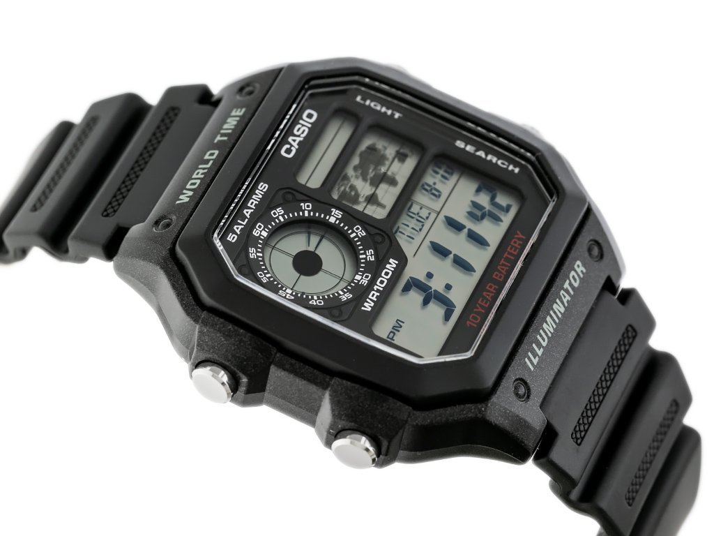 CASIO VYRIŠKAS LAIKRODIS AE-1200WH-1AVCF (zd146a) + DĖŽUTĖ - Image 3
