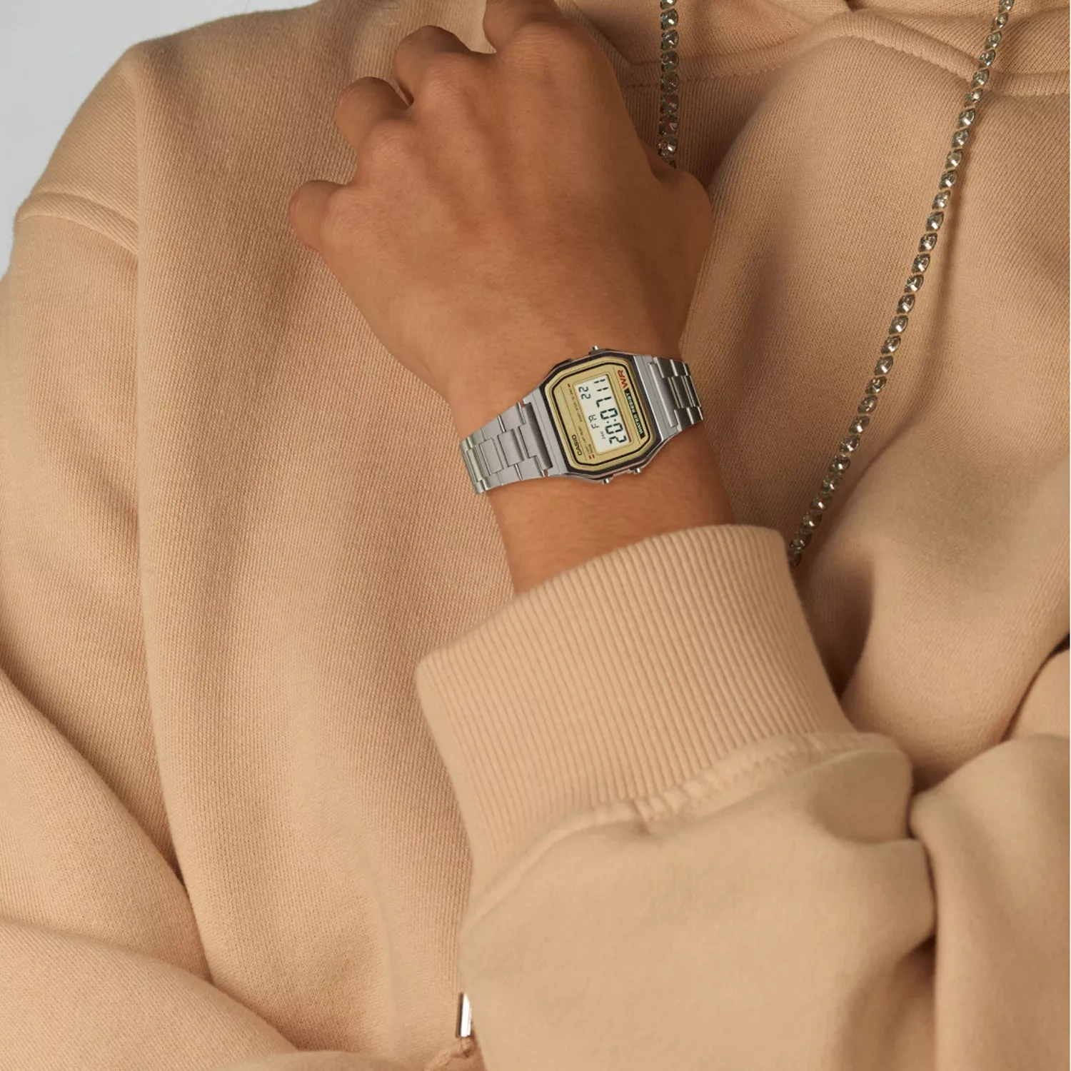 VYRIŠKAS LAIKRODIS CASIO A158WEA-9 (zd093b) – KLASIKA + DĖŽUTĖ - Image 8
