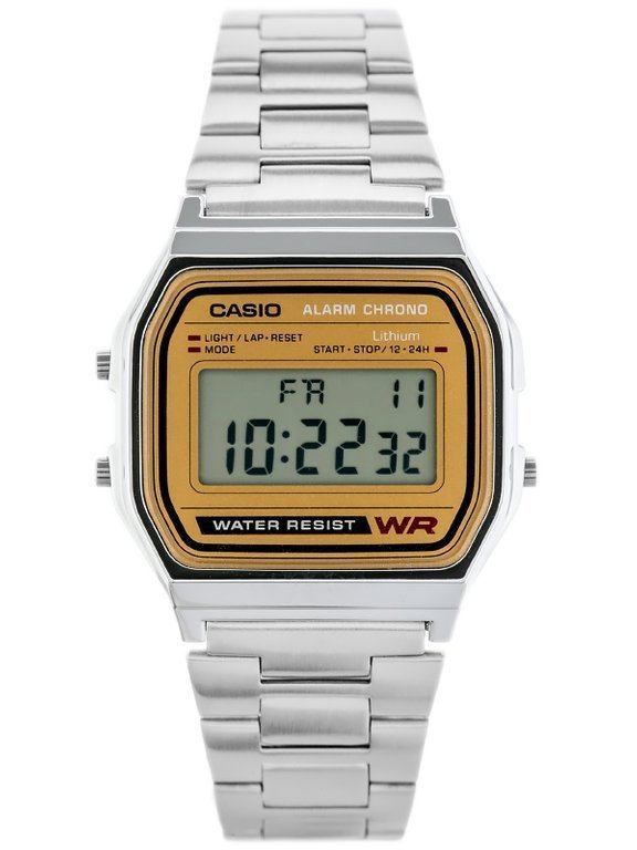 VYRIŠKAS LAIKRODIS CASIO A158WEA-9 (zd093b) – KLASIKA + DĖŽUTĖ