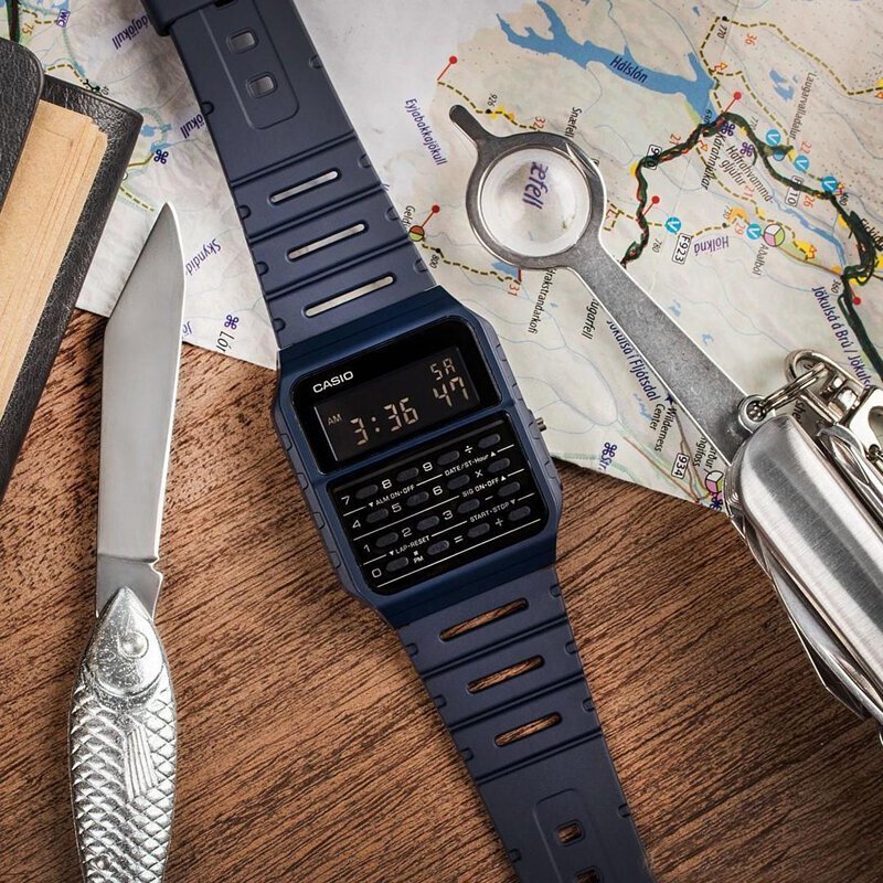 CASIO VINTAGE CA-53WF-2B VYRIŠKAS LAIKRODIS (zd148b) + DĖŽUTĖ - Image 8