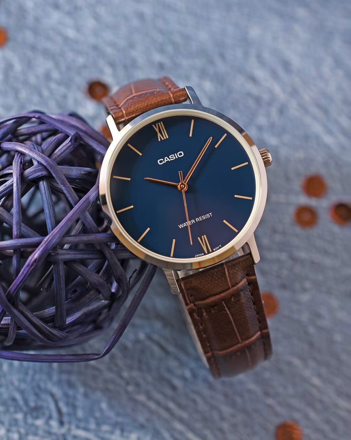 CASIO MOTERŲ LAIKRODIS LTP-VT01L-2B + DĖŽUTĖ - Image 6