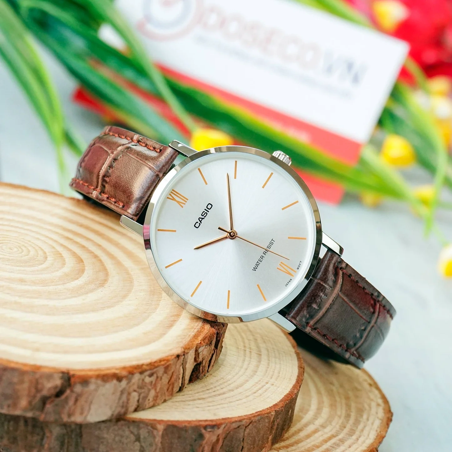 CASIO LTP-VT01L-7B2UDF MOTERŲ LAIKRODIS (zd595b) + DĖŽUTĖ - Image 8