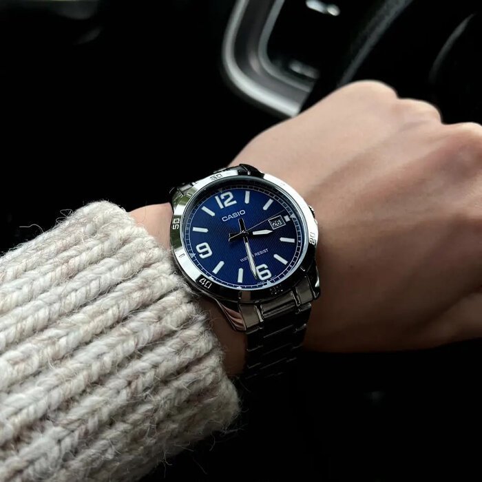 CASIO VYRIŠKAS LAIKRODIS MTP-V004D-2B (zd047g) + DĖŽUTĖ - Image 5