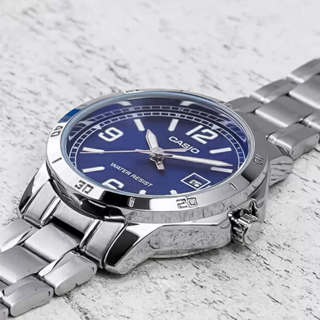 CASIO VYRIŠKAS LAIKRODIS MTP-V004D-2B (zd047g) + DĖŽUTĖ - Image 4