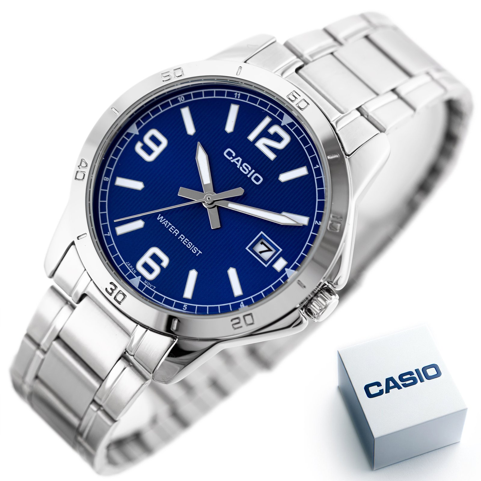 CASIO VYRIŠKAS LAIKRODIS MTP-V004D-2B (zd047g) + DĖŽUTĖ - Image 9