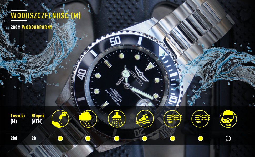 Vyriškas laikrodis INVICTA PRO DIVER 30024 – WR100, korpusas 43 mm – 8