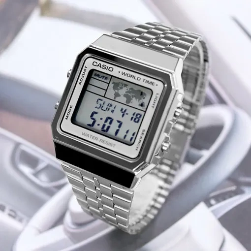 CASIO VINTAGE VYRIŠKAS LAIKRODIS A500WA-7 (zd158b) + DĖŽUTĖ - Image 5